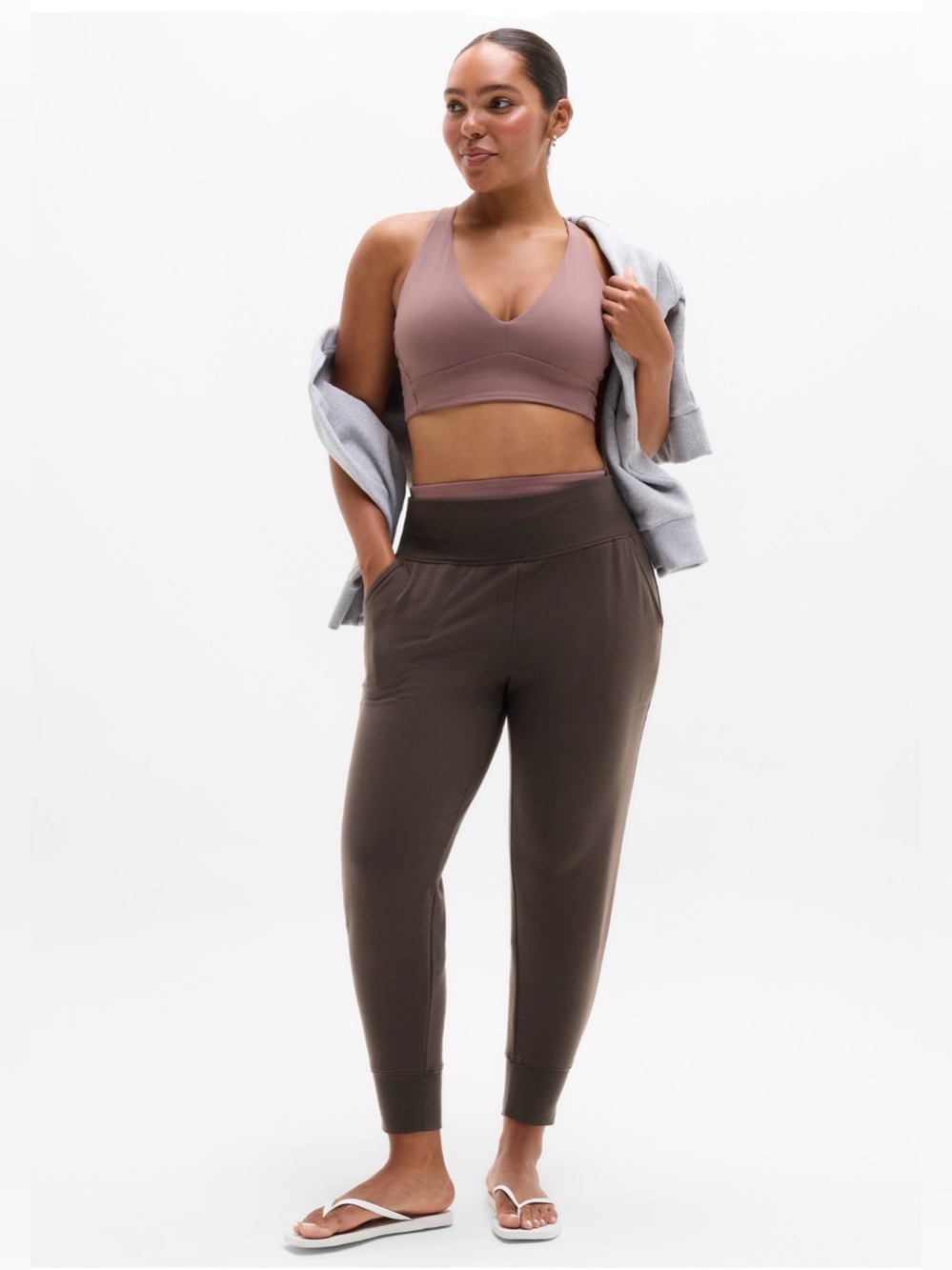 Athleta Coaster Luxe Jogger. Truffle. 1X. New with tags